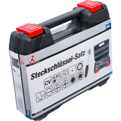 BGS Steckschlüssel-Satz | Antrieb 6,3 mm (1/4"""") | 46-tlg | 2142