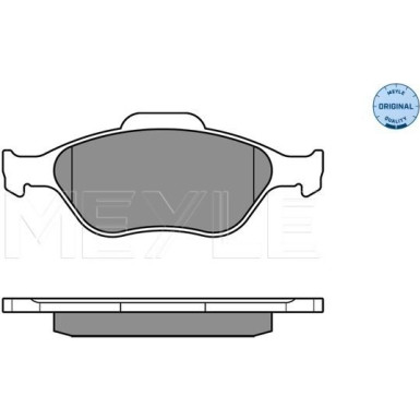 Bremsbelagsatz Toyota P. Yaris 06- Mit Sensor | 025 232 0217/W