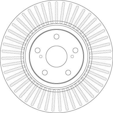 Bremsscheibe Toyota P. Avensis 2.0-2.2 D-4D 09 | DF6268