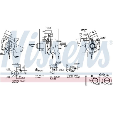 Nissens Turbo | MERCEDES,OPEL,NISSAN,RENAULT 13 | 93419