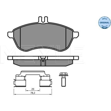 Bremsbelagsatz Db P. W204 07 | 025 243 0620/K2