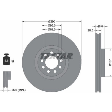 Bremsscheibe Iveco P. 06-/11 | 92155700