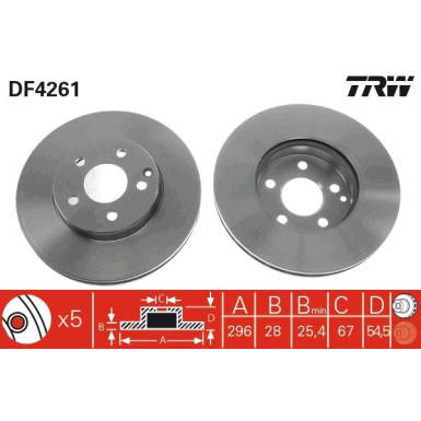 Bremsscheibe Db P. W211 02 | DF4261