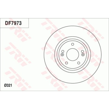 Bremsscheibe Hyundai P. Santa Fe 2.0-2.4 09 | DF7973