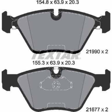 Bremsbelagsatz Bmw S. 5 E39 2.0-3.5 95-04 Epad | 2199081