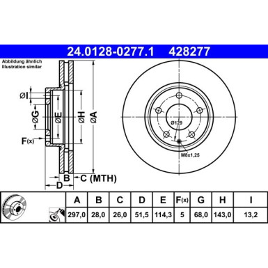 Bremsscheibe | 24.0128-0277.1