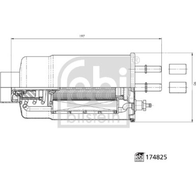 FEBI BILSTEIN Kraftstofffilter | 174825