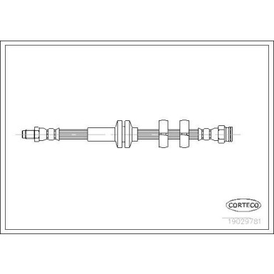 CORTECO Bremsschlauch | 19029781