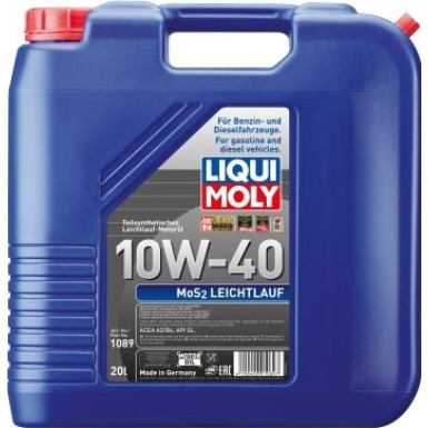 Liqui Moly MoS2 Leichtlauf 10W-40 20 l | 1089 | 20L Kanister Kunststoff