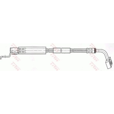 Bremsschlauch | JEEP CHEROKEE 2.5 4x4 84-86 | PHD401