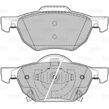 VALEO Bremsbeläge | 598824