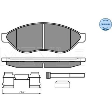 Bremsbelagsatz Fiat P. Ducato 06- Adowno— 1700 | 025 244 6819/W2