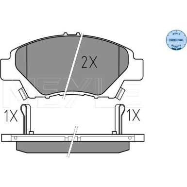 Bremsbelagsatz Honda P. Insight 09-/Jazz 08- Mit Sensor | 025 249 7915/W