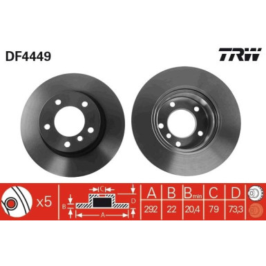 Bremsscheibe Bmw S. E87 04 | DF4449