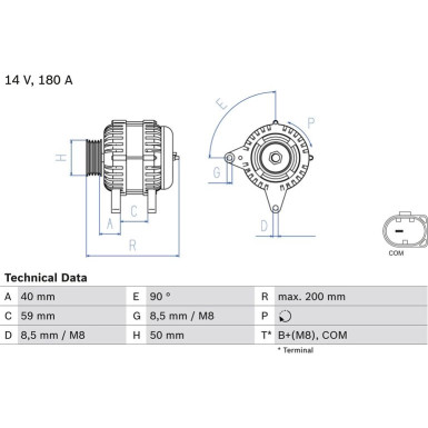 Lichtmaschine | VW | 0 986 083 310