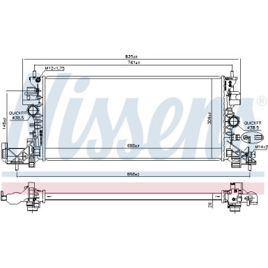 Wasserkühler PKW | Opel Astra K 15 | 630797