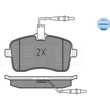 Bremsbelagsatz Peugeot S. 407 04- Mit Sensor | 025 241 3418/W