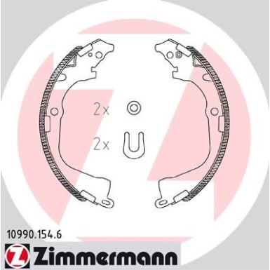 ZIMMERMANN Bremsbacken | 10990.154.6