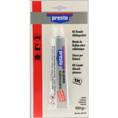 Presto NC-Kombi Glättspachtel - geblistert 100g | 601518