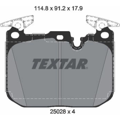 Bremsbelagsatz Bmw S. 2/3/4 3.0 14 | 2502805