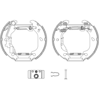 Satz Bremsbacken Fiat T. Punto Ii 09/99 - (180X32Mm / Mit Abs) | 84054400