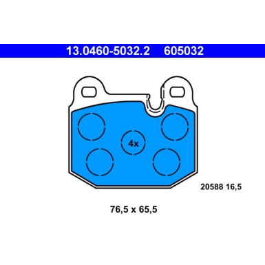 ATE Bremsbeläge | 13.0460-5032.2
