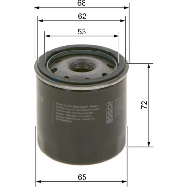 Ölfilter | TOYOTA,PEUGEOT,CITROEN,CHRYSLER | 0 986 452 028