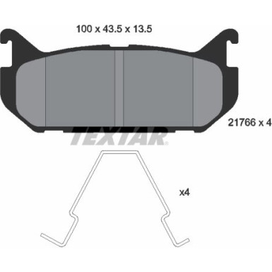 Bremsbelagsatz Mazda T. 626 92 | 2176603