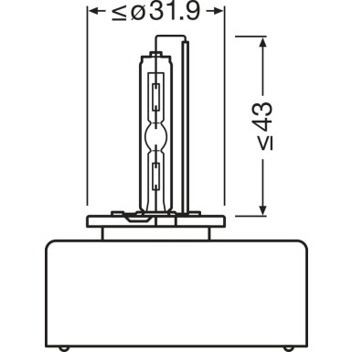 D5S Osram | Original 12V 25W PK32d-7 | Xenon Gasentladungslampe | 66540