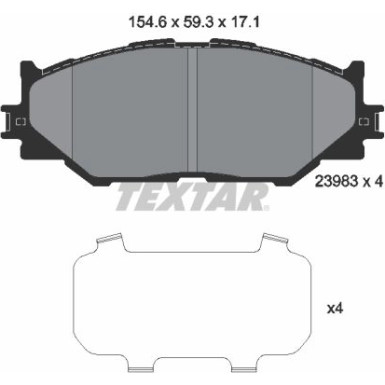 Bremsbelagsatz Lexus P. Is 05 | 2398301