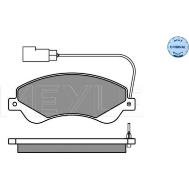 Bremsbelagsatz Ford P. Transit 06- Mit Sensor | 025 244 8518/W