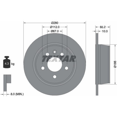 Bremsscheibe Db T. Vito 108 # | 92074503