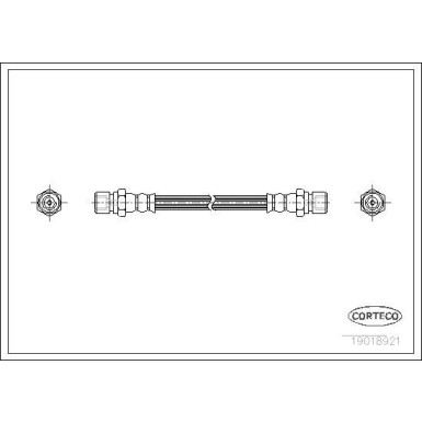 CORTECO Bremsschlauch | 19018921