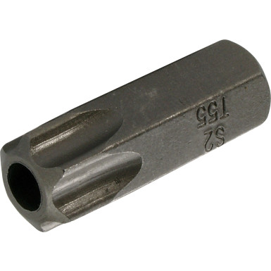 BGS Bit | Länge 30 mm | Antrieb Außensechskant 10 mm (3/8"""") | T-Profil (für Torx) mit Bohrung T55 | 4655