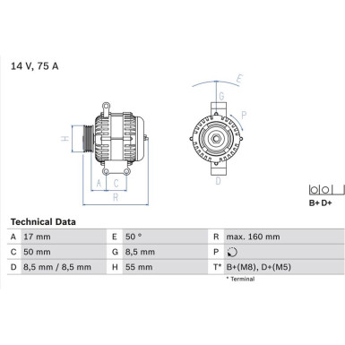 Lichtmaschine | FIAT,LANCIA | 0 986 049 081