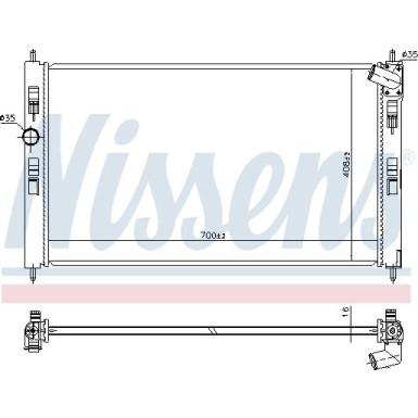 Wasserkühler PKW | Mitsubishi Lancer 07 | 636033