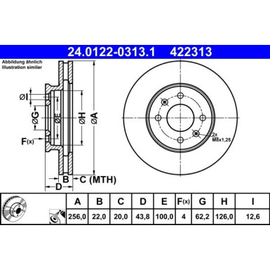 Bremsscheibe | 24.0122-0313.1