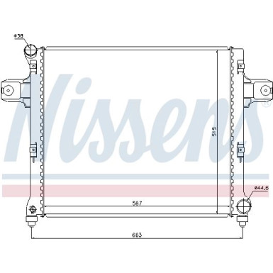 Wasserkühler PKW | JEEP GRAND CHEROKEE 4.7 05 | 61022