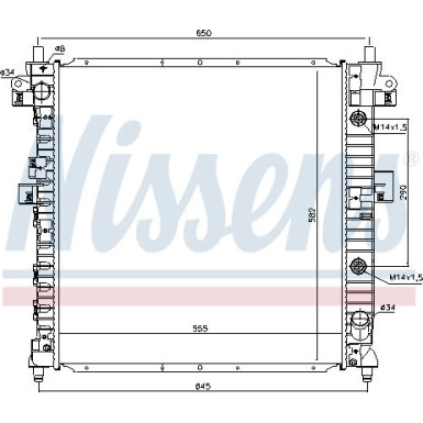 Wasserkühler PKW | SSANGYONG KYRON 2.0 D 04 | 64316