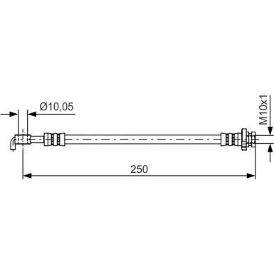 Bremsschlauch HA | NISSAN Qashqai 07 | 1987481434