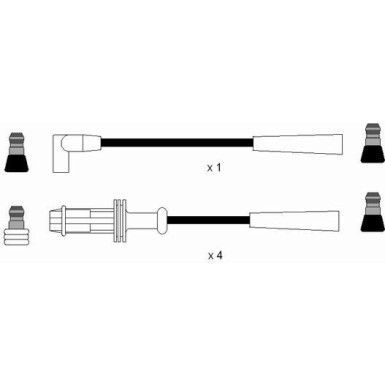 RC-CT601 NGK | Zündkabelsatz | CITROEN AX (ZA-_) 10,9.86-6.92 | 7371