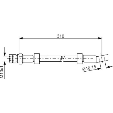 Bremsschlauch VA | OPEL Astra,Kadett,Vectra 881 | 1987476464