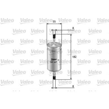 VALEO Kraftstofffilter | 587027