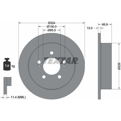 BREMSSCHEIBE | 92347403