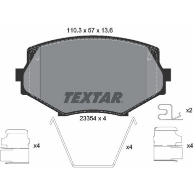 Bremsbelagsatz Mazda P. Mx-5 | 2335404