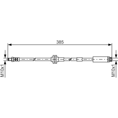 Bremsschlauch | FIAT Panda,500,FORD Ka | 1987481418