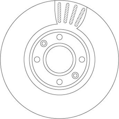 Bremsscheibe Db P. W204 07 | DF4813S