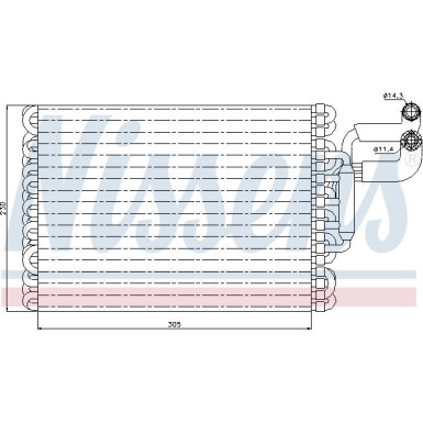 Verdampfer PKW | MERCEDES W124 85-95 | 92059