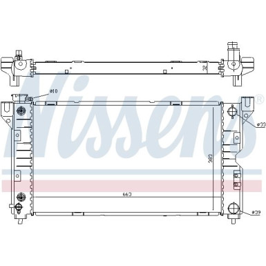 Wasserkühler PKW | CHRYSLER VOYAGER 2,0-3,0 96 | 60984