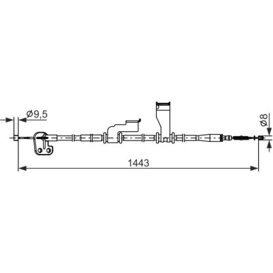 Handbremsseil | HYUNDAI i10 07 | 1987482836